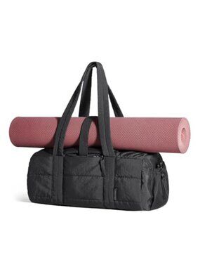 Quilted Gym Crossbody Bag with Wet Dry Pocket for Yoga
